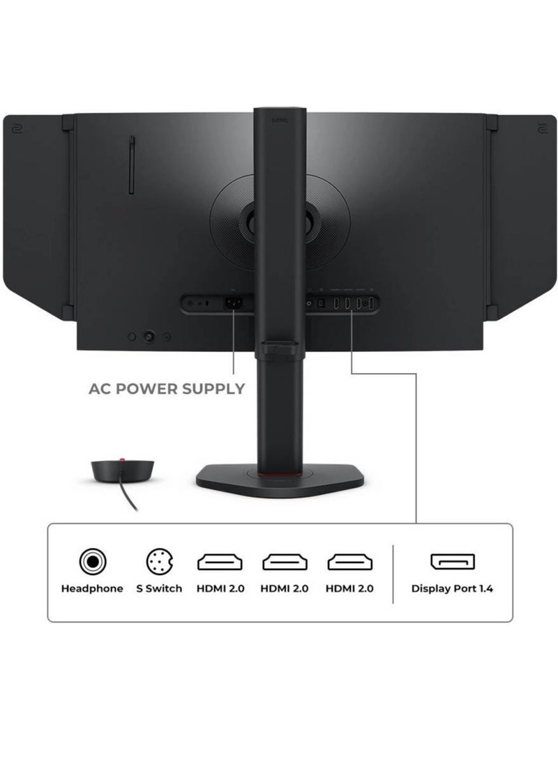 BenQ Zowie - BenQ Zowie XL2566X+ Gaming Monitor, 24" TN Display, FHD Resolution, Up to 400Hz Refresh Rate, DyAc 2 Technology, Black eQualizer, Color Vibrance, S Switch, Shielding Hood, Black - Image 1