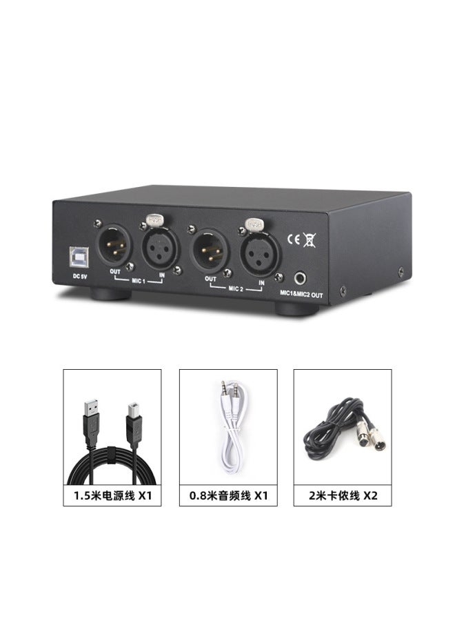 تسجيل مباشر ميكروفون غشاء كبير مزدوج المكثف  
يعمل بجهد 48 فولت طاقة شبحية  
يدعم USB ومنظم الجهد  
خالي من الضوضاء - Image 1