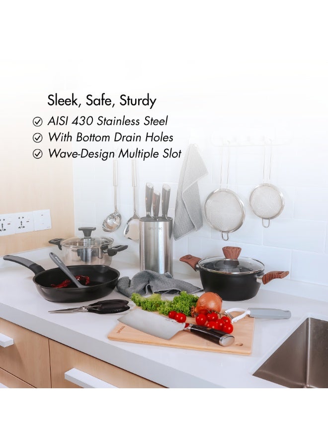 Fukuro Seido Stainless Steel Knife Holder - Image 3