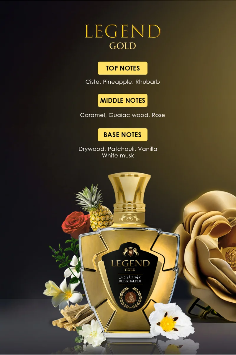 عود خليجي Legend Gold100 ml - Fruity, Oriental