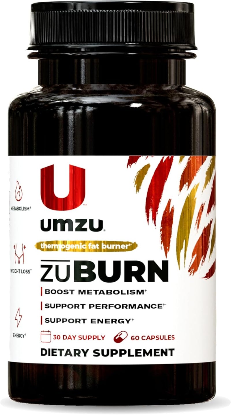 UMZU مكمل UMZU ZuBurn لحرق الدهون الحرارية لجسم صحي مكونات طبيعية لدعم الأيض زيادة حرق السعرات الحرارية تقليل الدهون في الجسم 30 يومًا 60 كبسولة - Image 1