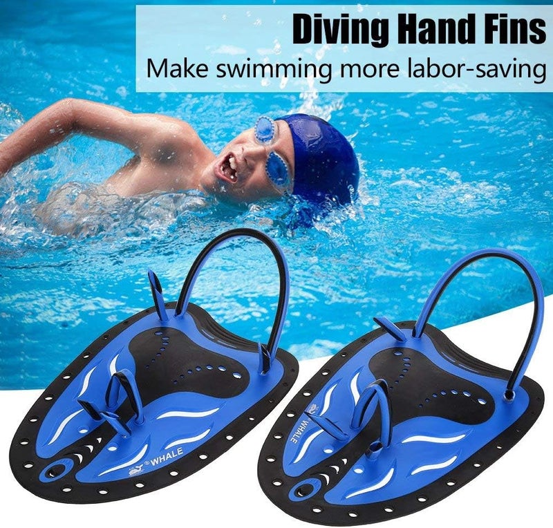 Zetiling Swim Fins, Adjustable Kids Flippers for Swimming, Professional Swim Hand Paddles, Flat Paddles for Kids, Children, Men, Women - Image 3