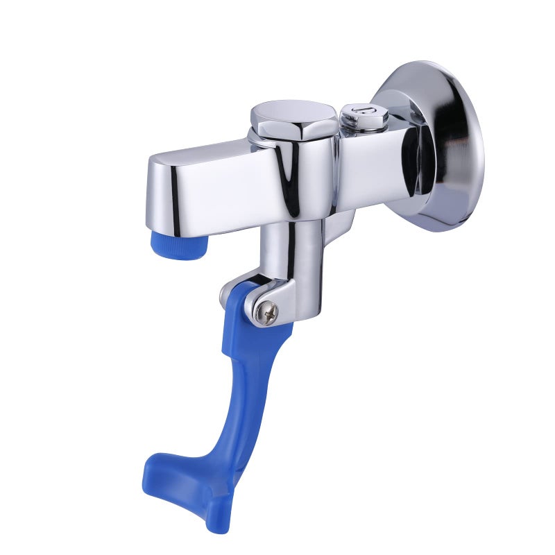 iVIGA Glass Filler Faucet Wall Mount PushBack Water Bottle Filling Station Brass Glass Filling Station Commercial Water Filler Faucet for Bar Cafe Hotel Kitchen Restaurant Female Inlet Flange - Image 2