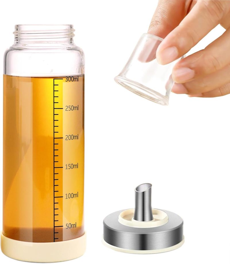 Honey Dispenser 6*6*20cm Drip-Free Design Maple Syrup Container - Automatic Flowback Mechanism Glass Jar for Home Kitchen Decor Special Occasions Gift - Image 2