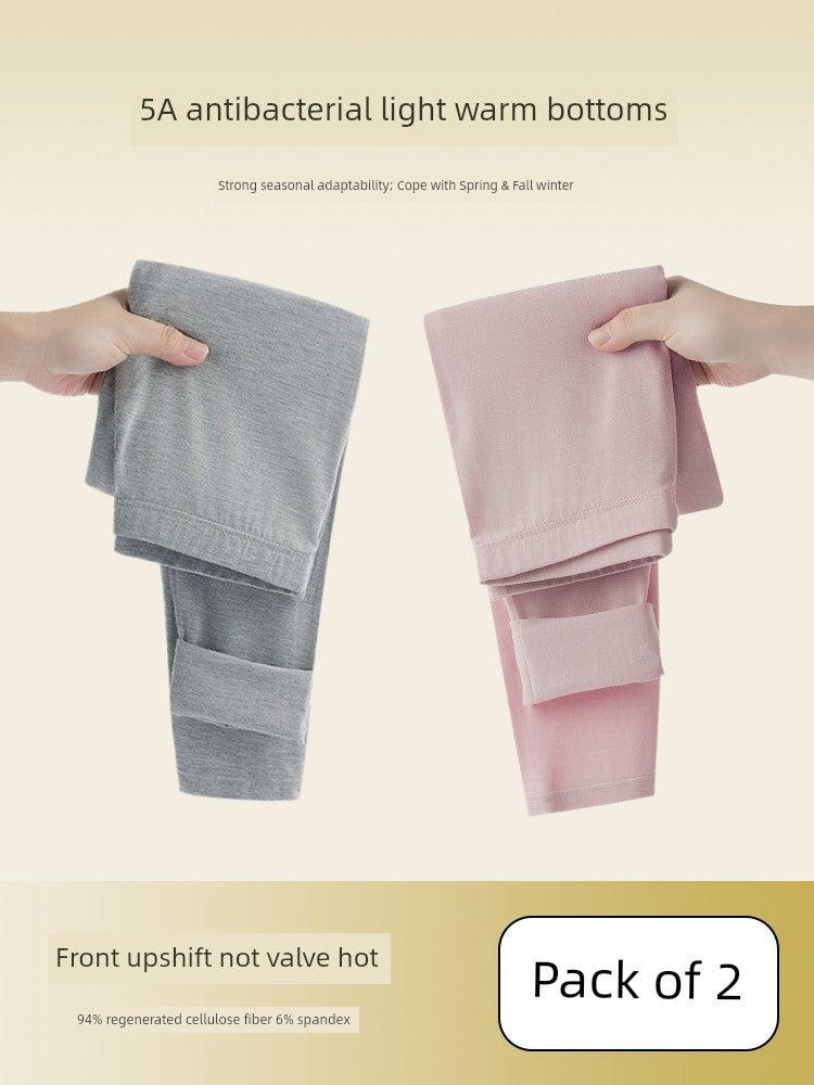 Fenteng women's long johns Modai cotton inner wear thin underwear line pants plus size slim fit warm leggings autumn and winter - Image 1