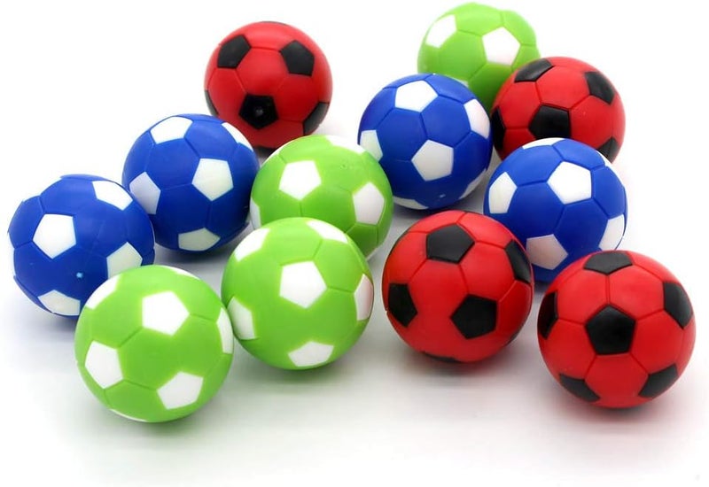 BQSPT Foosball Balls Replacement,Foose Balls, Mini Foosball 36mm,Multicolor Foosball Accessories 12pack - Image 3