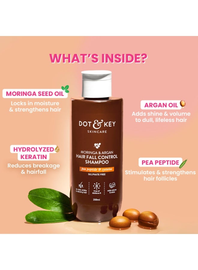 Dot & Key Moringa Argan Shampoo & Conditioner Combo | Shampoo 200ml, Conditioner 120ml - Image 4