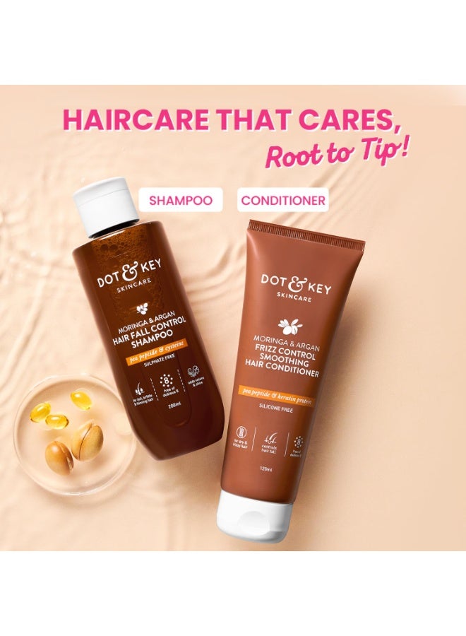 Dot & Key Moringa Argan Shampoo & Conditioner Combo | Shampoo 200ml, Conditioner 120ml - Image 2
