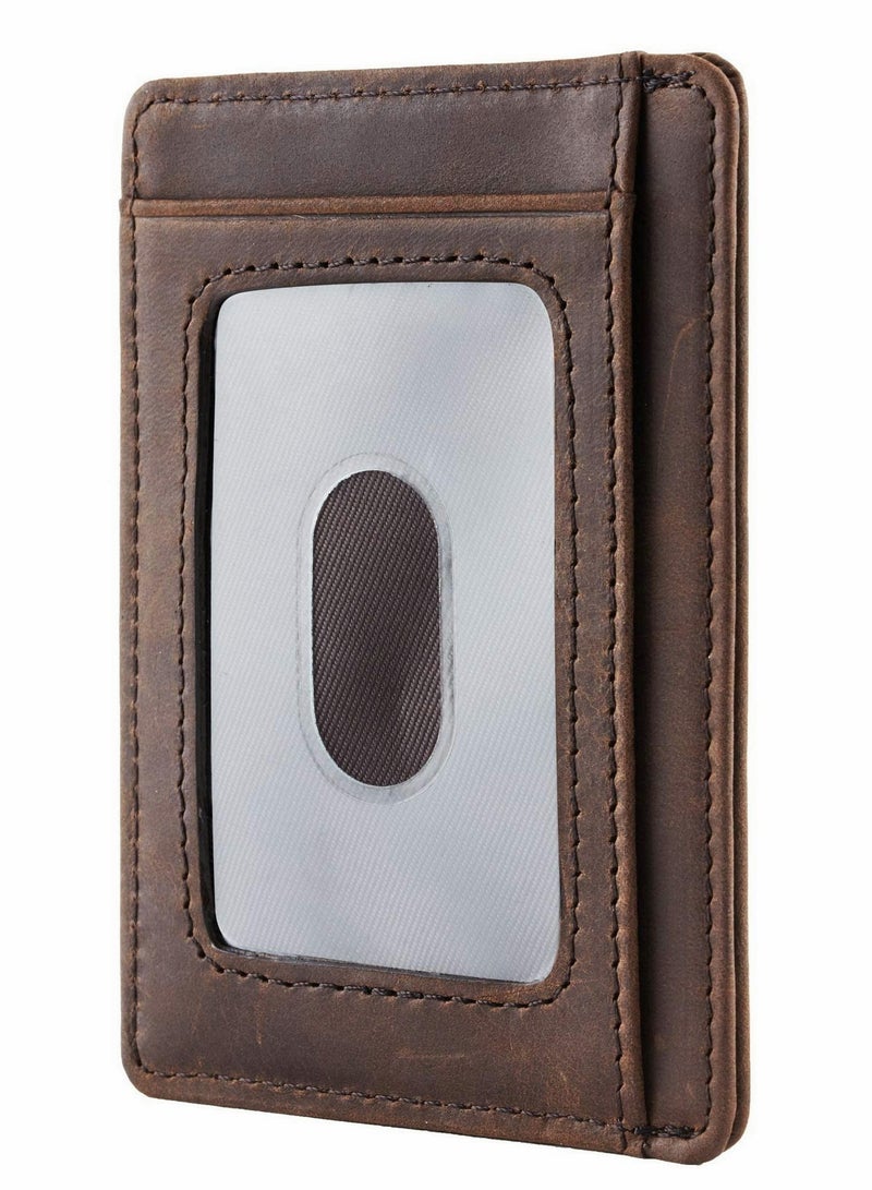 Men's Handmade Vintage Leather Wallet, Slim Pocket Purse, Perfect Gift for Son, Husband, or Dad on Birthdays and Anniversaries  - Image 3