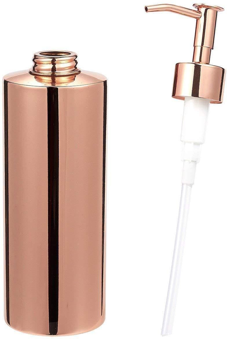 Skywalk Stainless Steel Copper Finish Liquid Soap Dispenser for Handwash, 300 ml - Image 2