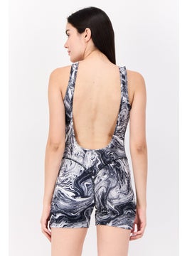 Adidas Women Sportswear Fit Sleeveless Hyperglam Leotard, Multicolor  - Image 3