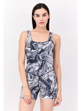 Adidas Women Sportswear Fit Sleeveless Hyperglam Leotard, Multicolor  - Image 4