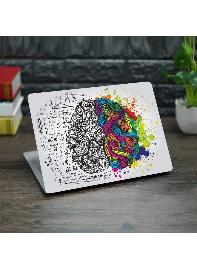 Home Trove Pixelartz Laptop Skins Left & Right Brain 15.6 Inches Laptop Skins/Stickers For Dell-Lenovo-Acer-Hp (1044)  - Image 2