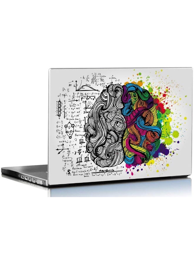 Home Trove Pixelartz Laptop Skins Left & Right Brain 15.6 Inches Laptop Skins/Stickers For Dell-Lenovo-Acer-Hp (1044)  - Image 1