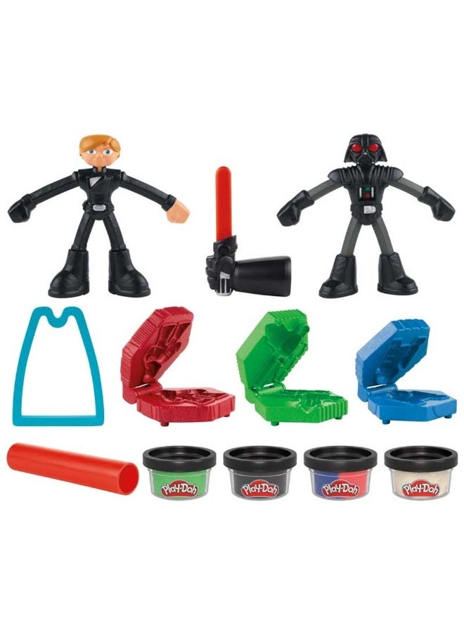 Play-Doh Star Wars Squish & Slice Lightsabers Action Figure Set (Pack Of 12, 113 G) - Image 2