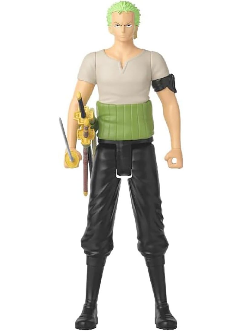 Bandai Roronoa Zoro Action Figure 28cm – Highly Articulated Collectible Toy, Three-Sword Style (Ages 4+) - ( Bandai Anime Heroes One Piece MEGA ) - Image 2