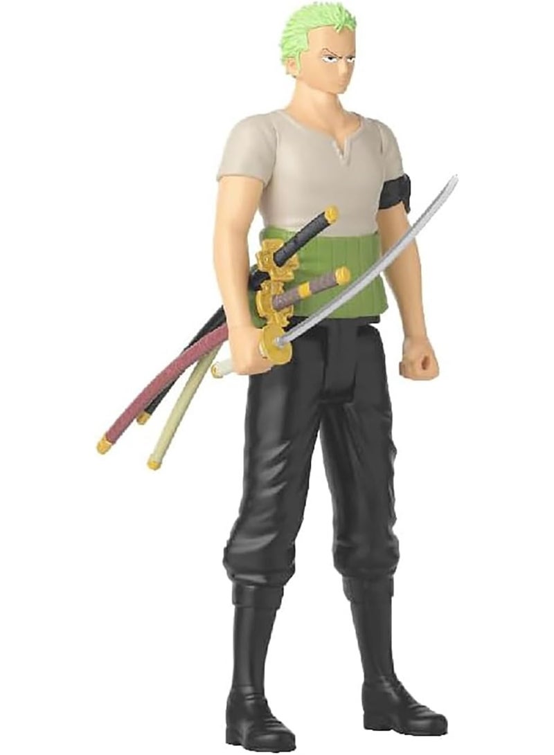 Bandai Roronoa Zoro Action Figure 28cm – Highly Articulated Collectible Toy, Three-Sword Style (Ages 4+) - ( Bandai Anime Heroes One Piece MEGA ) - Image 3