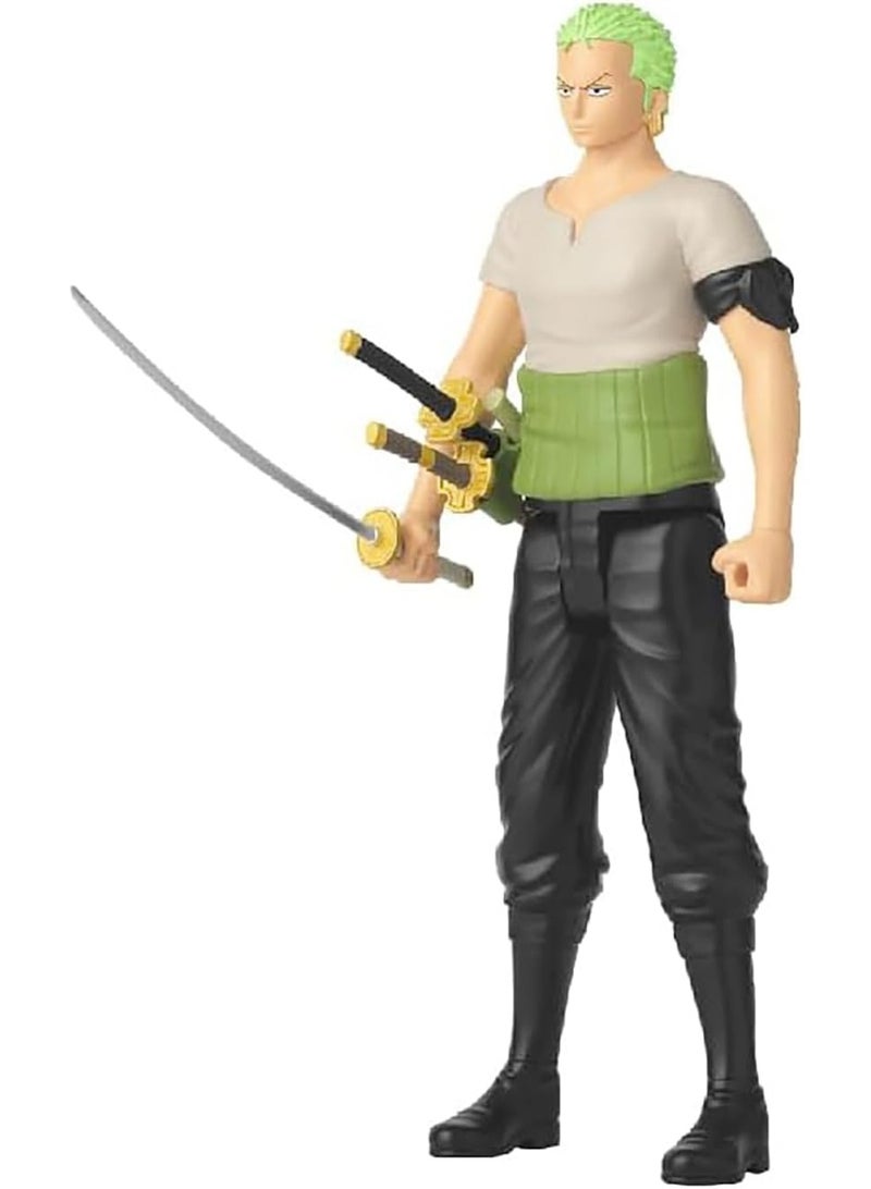 Bandai Roronoa Zoro Action Figure 28cm – Highly Articulated Collectible Toy, Three-Sword Style (Ages 4+) - ( Bandai Anime Heroes One Piece MEGA ) - Image 5
