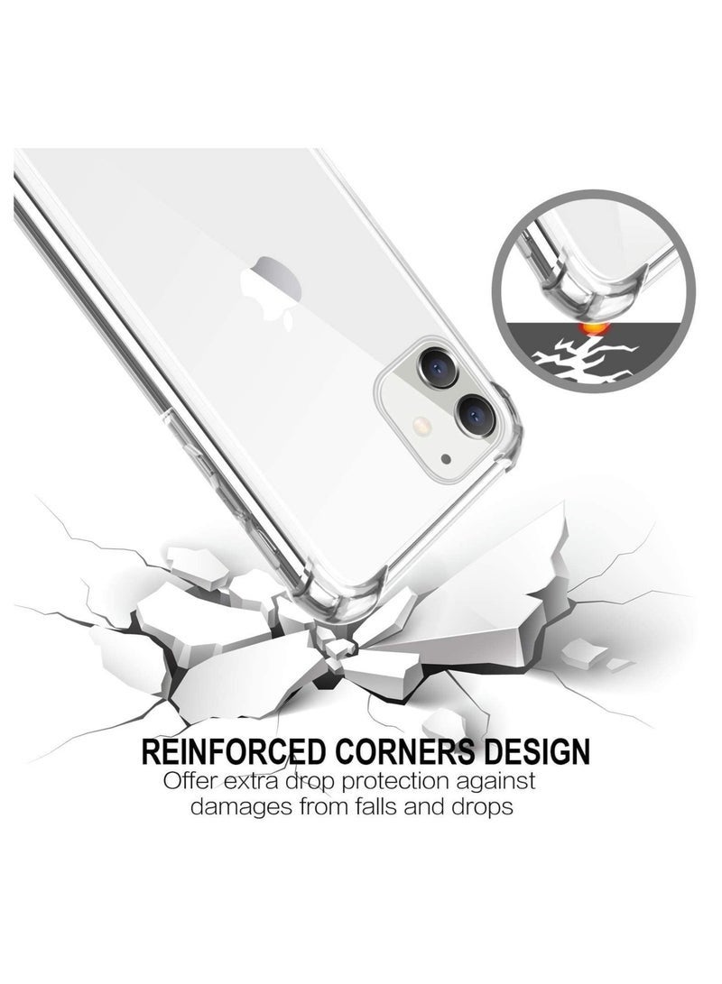 LEDIN Case for iPhone 12 Mini Clear Case Soft Flexible Silicone Back Cover Shockproof Anti Scratch Case with Reinforced Bumper Corner Compatible for iPhone 12 Mini Clear - Image 5