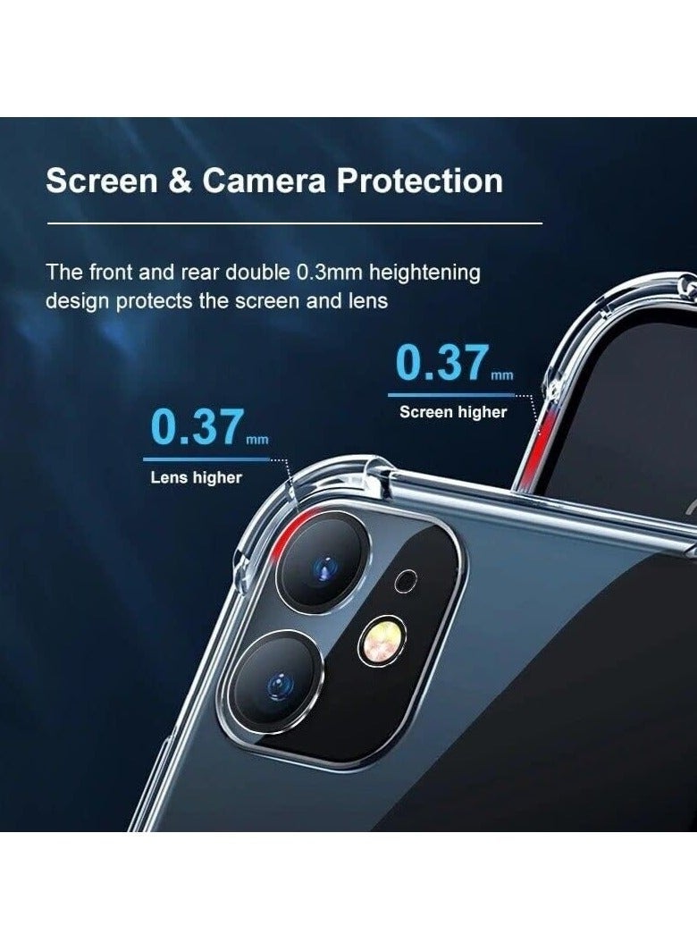 LEDIN Case for iPhone 12 Mini Clear Case Soft Flexible Silicone Back Cover Shockproof Anti Scratch Case with Reinforced Bumper Corner Compatible for iPhone 12 Mini Clear - Image 2