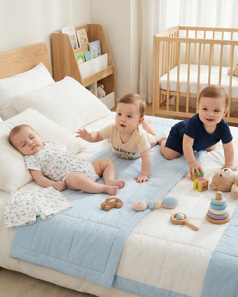 Jecson Baby Boy Outfits Newborn Boy Clothes Set 6-Piece Baby Boy Summer Clothes with Short Sleeve Shirt and Shorts - Image 4