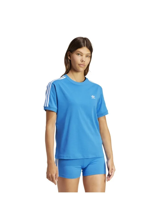 Adidas 3 STRIPE TEE Blue Originals Women T-SHIRTS