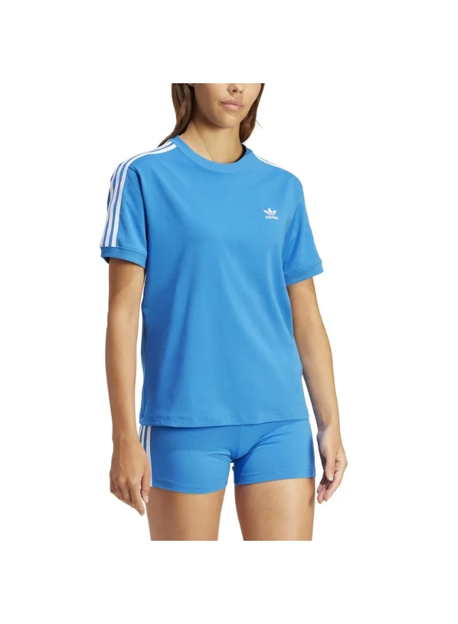 Adidas 3 STRIPE TEE Blue Originals Women T-SHIRTS