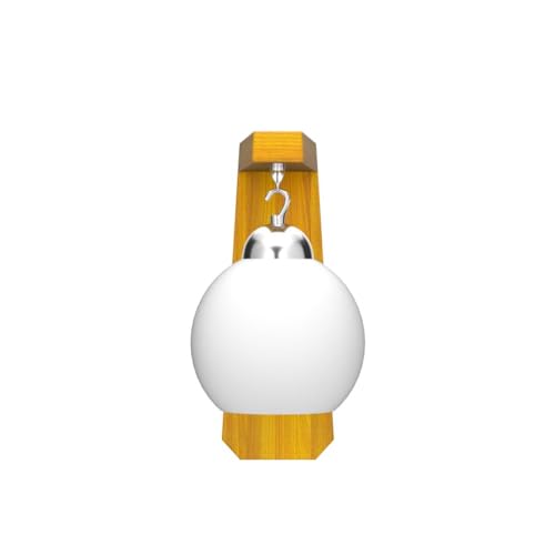 Lyse Decor Wood, Glass Wall Light Wall Hanging Light for Bedroom, Living Room, Balcony (Without Bulb) - Image 4