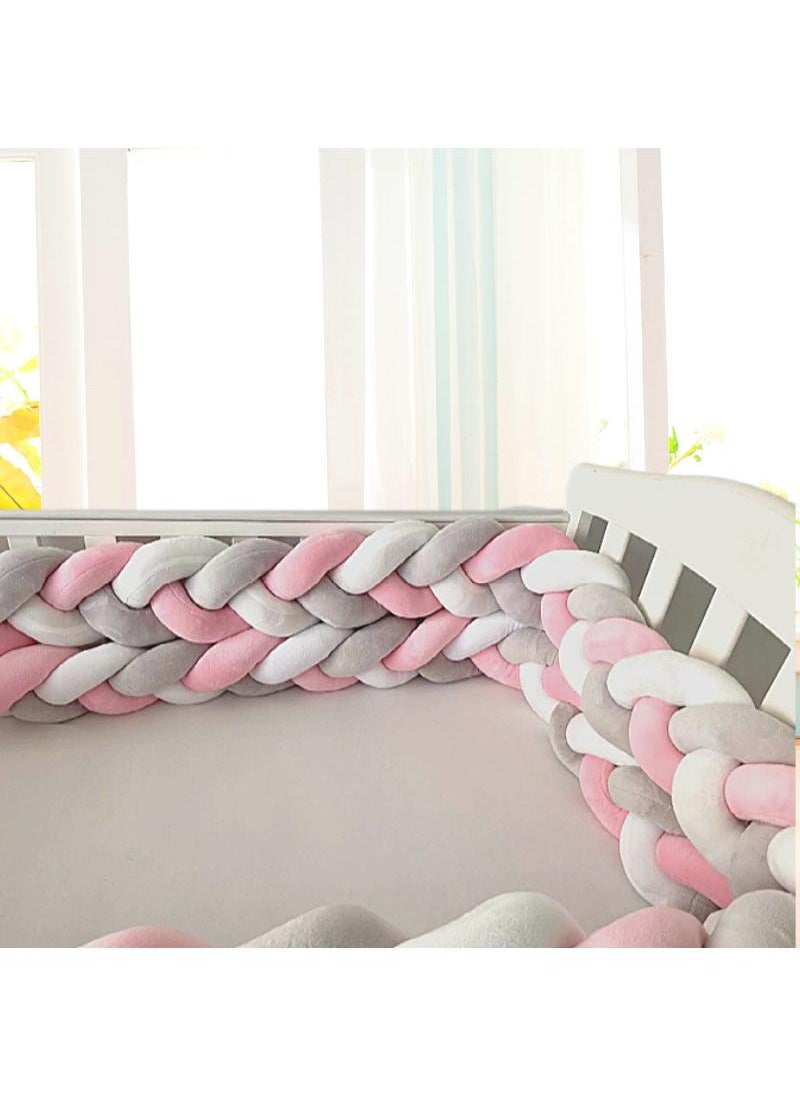 Y&D Twist Weaving 3 Strands Of Woven Strips Knotted Baby Anti-Collision Bed Surround  - Image 2