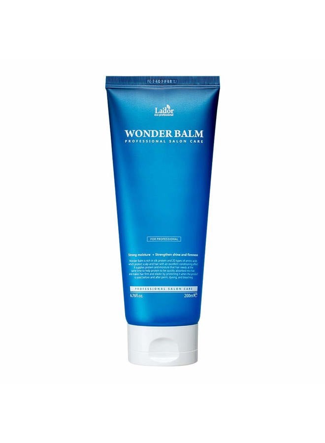 Lador Wonder Balm Protein Concentrated Deep Hair Pack 6.76 Fl Oz Original Intensive Korean 50 Seconds Keratin Hair Treatment for Damaged Perms, Dyes Deep Conditioner Protein Hair Mask Self Hair Care - Image 1