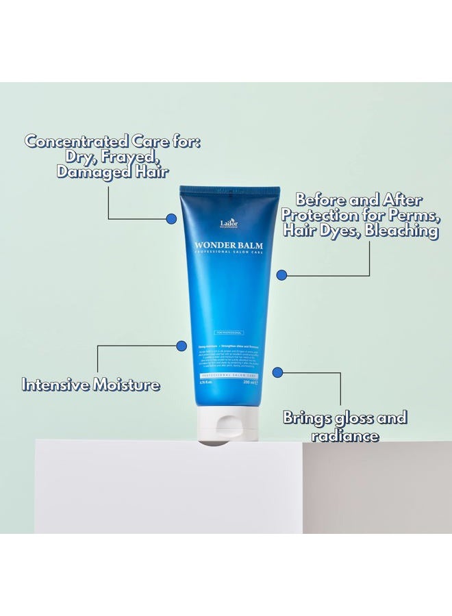 Lador Wonder Balm Protein Concentrated Deep Hair Pack 6.76 Fl Oz Original Intensive Korean 50 Seconds Keratin Hair Treatment for Damaged Perms, Dyes Deep Conditioner Protein Hair Mask Self Hair Care - Image 3