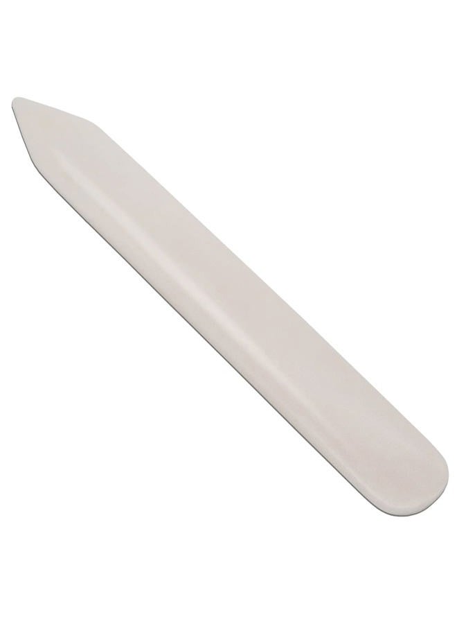 DeedyGo Genuine Bone Folder 6 Inch Real Bone Folder Natural Origami Paper Creaser Crafting Scoring Folding Tool for Leather Cards DIY Handmade Burnishing Bookbinding (100% Cattle Bone) - Image 1