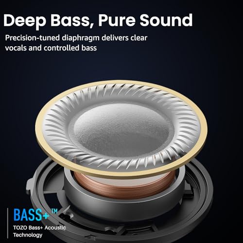 TOZO A1 Wireless Earbuds Bluetooth 53 Light Weight in Ear IPX5 Waterproof Headphones 2 Mic for AI Calls Immersive Premium Sound Bass Headset with Charging Case 32 Presets EQ Customization via App - Image 3