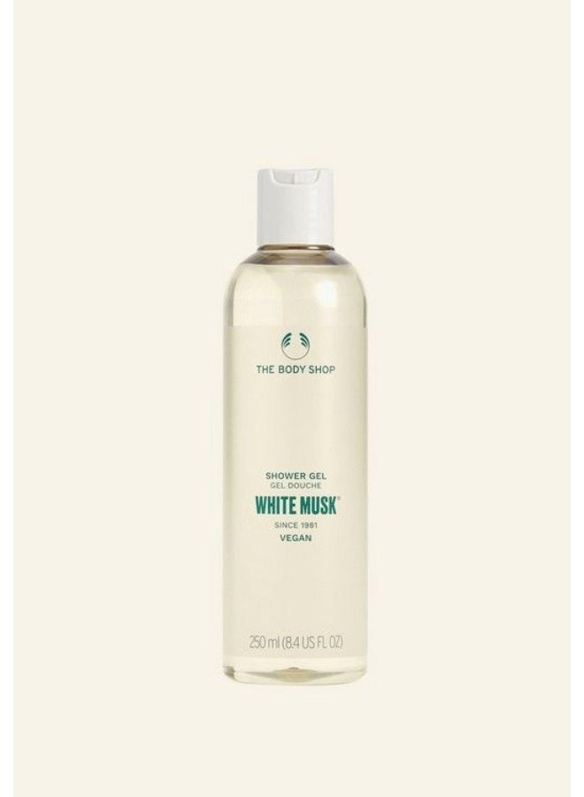 THE BODY SHOP White Musk® Shower Gel – Fresh, Floral & Iconic Scent | Notes of Aldehydes, Jasmine & Cruelty-Free Musk, 250 ml - Image 1