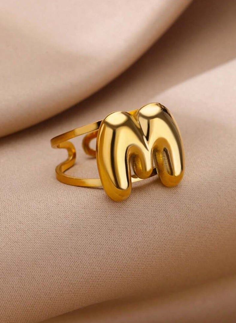 Equal Stainless Steel Gold Plated Ring For Women One Size - Image 1