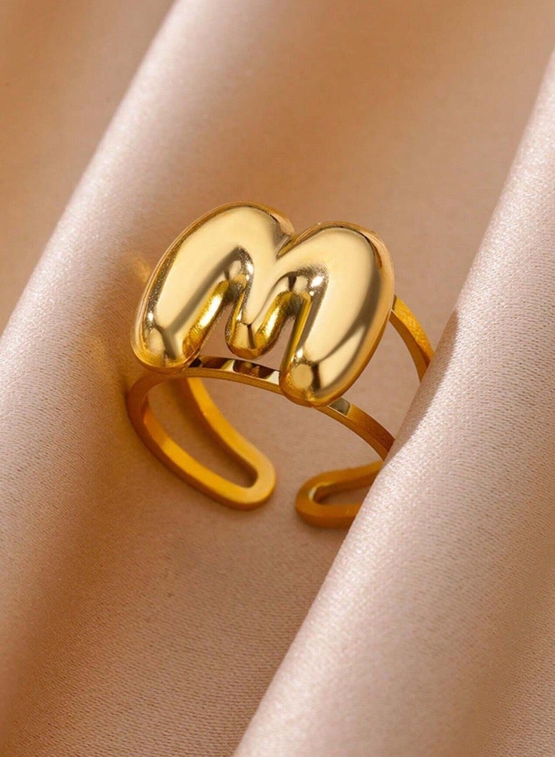 Equal Stainless Steel Gold Plated Ring For Women One Size - Image 2