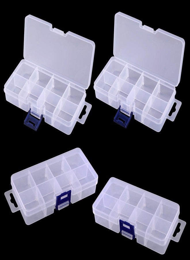 اتول مارت صندوق أدوات Utoolmart، منظم أدوات، صندوق أدوات بلاستيكي لتخزين الأدوات، البراغي، البراغي، الصواميل، المسامير، الخرز، المجوهرات، شفاف، 5.5 × 2.8 × 1.2 بوصة - Image 5