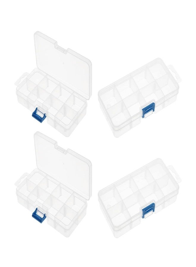 اتول مارت صندوق أدوات Utoolmart، منظم أدوات، صندوق أدوات بلاستيكي لتخزين الأدوات، البراغي، البراغي، الصواميل، المسامير، الخرز، المجوهرات، شفاف، 5.5 × 2.8 × 1.2 بوصة - Image 1