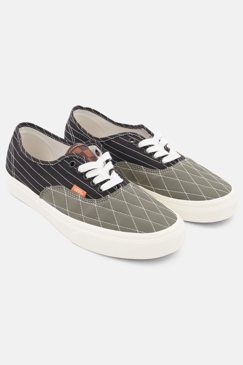 VANS أحذية رياضية مغلقة من الأمام للنساء، مزودة بأربطة، زيتوني - Image 1