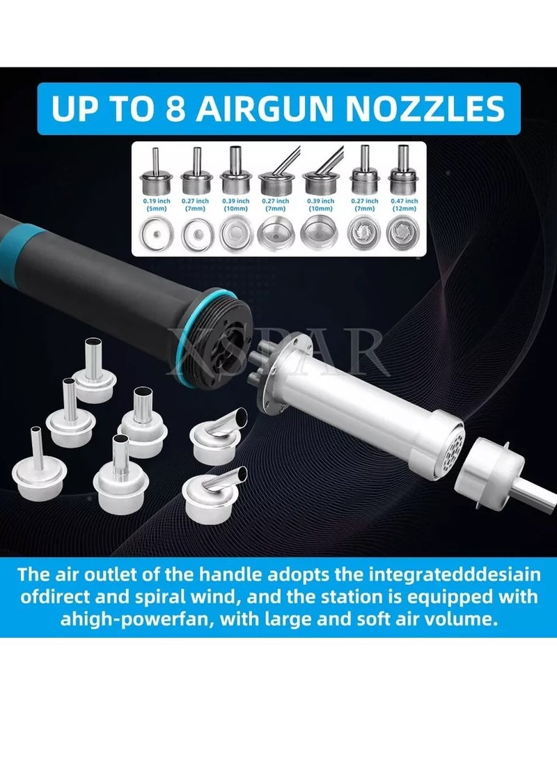 SUGON 8610DX-Pro 1000W Hot Air Gun Station BGA Rework Station for Cellphone CPU  - Image 4