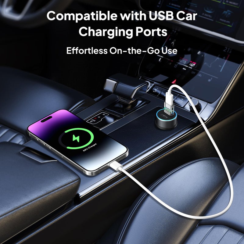 Elebase USB 3.0 to USB C Adapter 4 Pack for New iPhone 17 Air Pro Max Car Charger,Type C Female to A Male Converter for Apple 16 15 14 Plus,Apple Watch 11 10,Airpods 4 3,iPad 6 Air Mini 7,Samsung S25 - Image 3