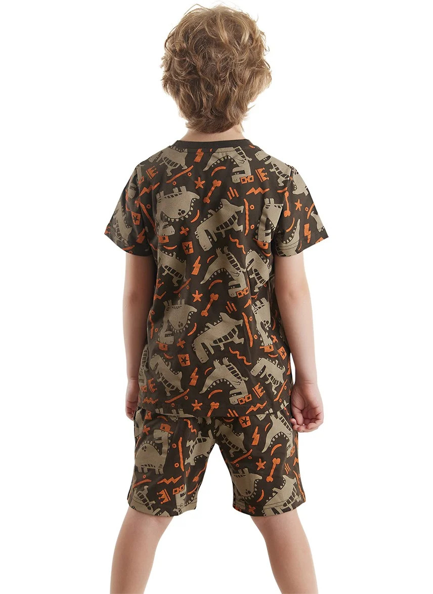 Denokids Skateboard Dino Boy T-Shirt Shorts Set