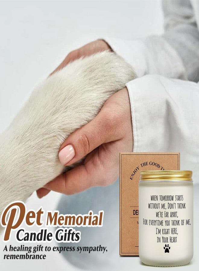 PARDIEUR Dog Memorial Gifts for Loss of Dog, Pet Loss Gifts, Sympathy Candle for Cats Doggie Passing Away, Bereavement Remembrance Grief Condolence Present for Pet Lovers Friends Families in Memory of Doggie - Image 2