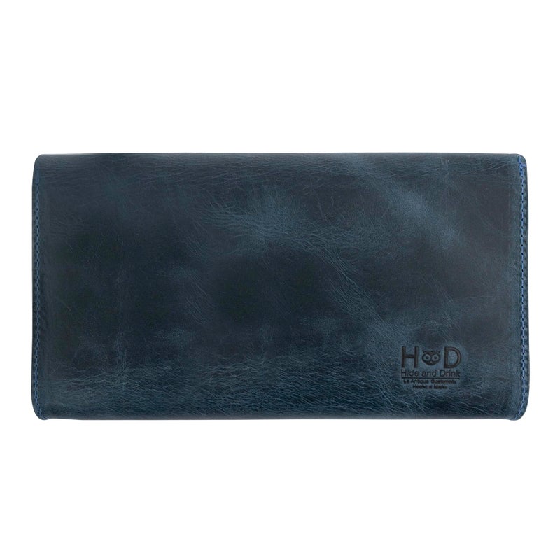 Hide & Drink, Rectangular Clutch Bag With Handle, Wallet for Cards, Money, Stylish Handbag, Full Grain Leather, Handmade, Charcoal Black - Image 5