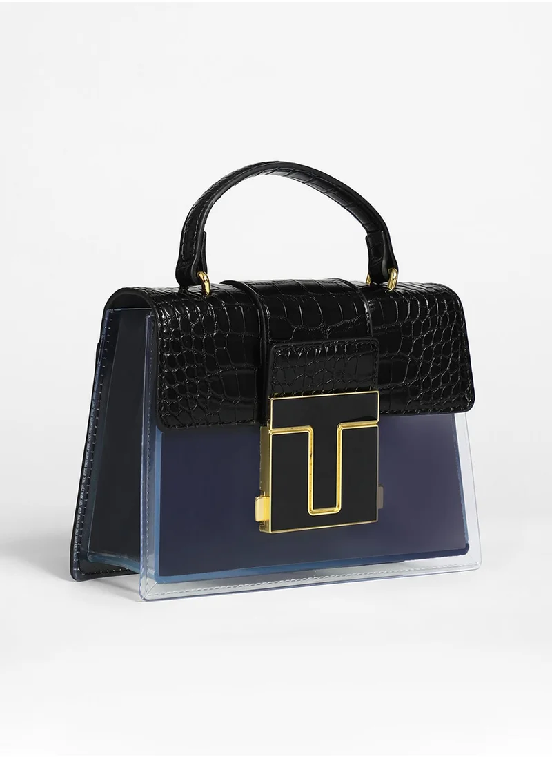 Haute Sauce Frosted Block Hand Bag