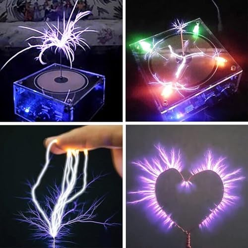 Yoqanr Musical Tesla Coil Speaker Bluetooth Music Tesla Coil Cool Gadgets Arc Plasma Loudspeaker Wireless Transmission Experiment Desktop Toy Model Science Education Tesla Toy - Image 5
