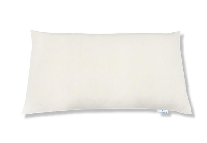 BUCKWHEAT HULLS PILLOW KING SIZE 17 X 27 INCH PILLOW FOR NECK PAIN SHOULDER PAIN BACK PAIN OTHER SLEEPING PROBLEM FOR DAILY USE CREAM
