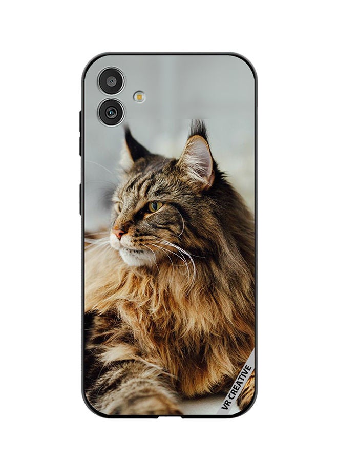 VR CREATIVE Protective Case Cover For Samsung Galaxy M13 5G Angry Cat Design Multicolour - Image 1