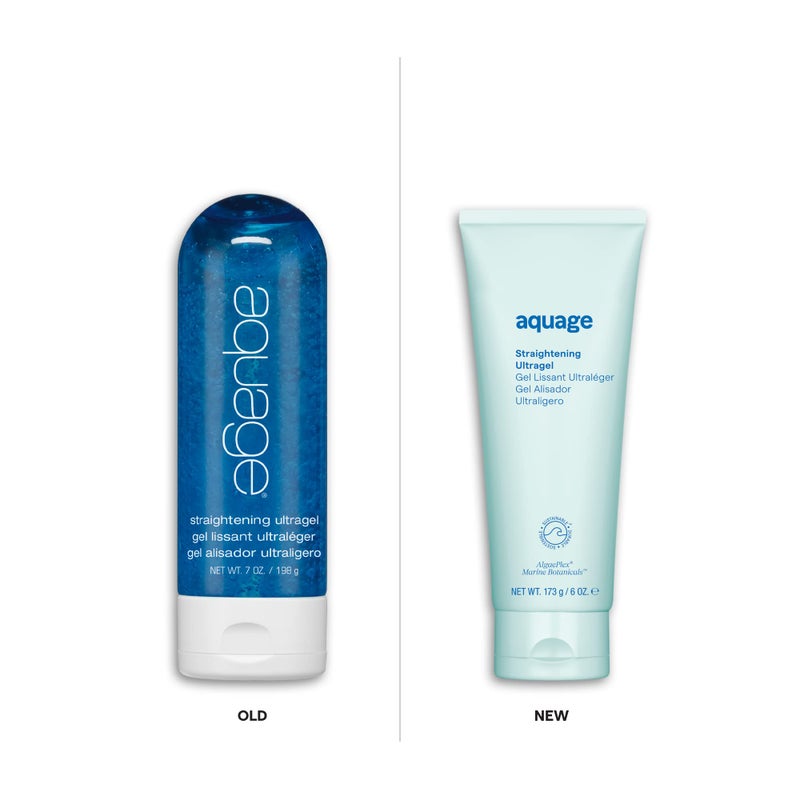 Aquage أكواج جل فرد الشعر الفائق، تركيبة خفيفة لتنعيم وتلميع الشعر المجعد أو المعالج كيميائيًا أو المتجعد، يحتوي على مستخلصات بحرية من الطحالب، 6 أونصة سائلة - Image 2