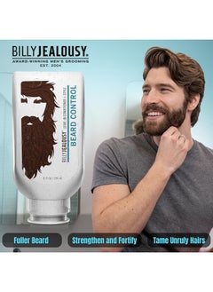 Billy Jealousy Billy Jealousy Original Beard Control Leave In Beard Conditioner for Men with Aloe Leaf Juice and Jojoba Seed Oil, Softens Hair and Skin, Light Hold with Matte Finish, 8 Fl Oz  - Image 4